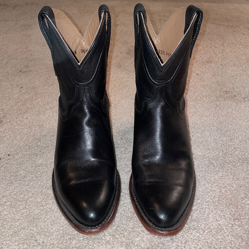 Tecovas ankle bootie in black size 7.5